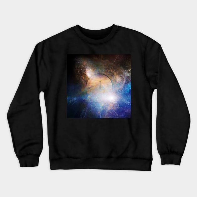 The journey to Eternity Crewneck Sweatshirt by rolffimages